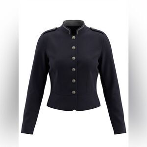 POLO RALPH LAUREN WOMENS VINTAGE MILITARY JACKET BLACK SIZE M POLO JEANS CO.